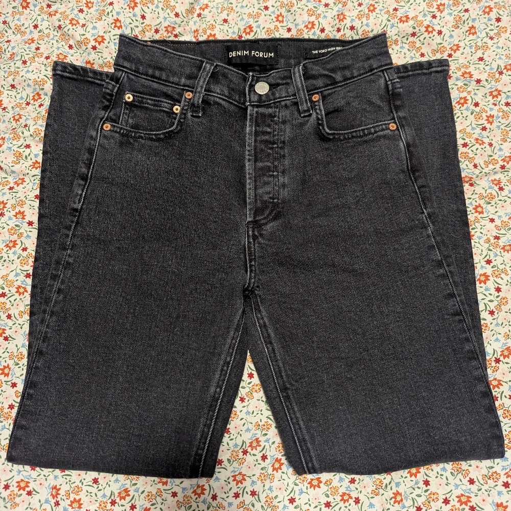 Denim Forum The Yoko High Rise Slim Jeans